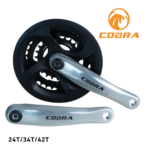 Triple Plateau COBRA FIX (AXE Carré) en Aluminium / Gris