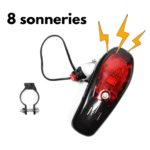 Klaxon électrique vélo RALLEX (+8 son)