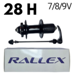Moyeu arrière 28H RALLEX (Noir)