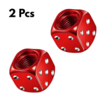 Bouchons de roue 2PCs (dé Rouge)