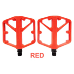 Pédale plat aluminium (Rouge)