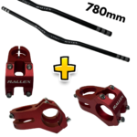 PACK 150 (guidon+potence) / Rouge