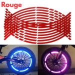 Autocollants de JANTE Réfléchissant (Rouge)