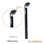 Tige de selle COBRA / 30.9 (Noir)