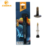 Pompe ou Gonflable de roue pour vélo en aluminium (COBRA) / Noir