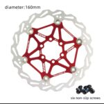 Disque Frein WAKE 160mm (Rouge) / +6vis