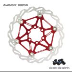Disque Frein WAKE 180mm (Rouge) / +6vis