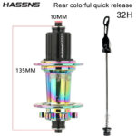 Moyeux arriére HASSNS/PRO7 32H (Rain-Bow)
