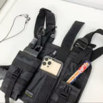 Sac poitrine + SUPPORT Téléphone (Noir) – Image 3