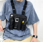 Sac poitrine + SUPPORT Téléphone (Noir) – Image 2