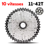 Cassette partie Noir à 10 vitesses (11-42T)