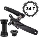 Kit de Pédalier – Mono plateau – Boîtier / Noir