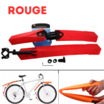 Garde-boue avant et arrière détachables (Rouge)