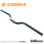 Guidon COBRA en Acier 640mm (Noir) / 28.6mm