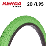 Pneu BMX KENDA lisse 20’/1.95 (Vert)
