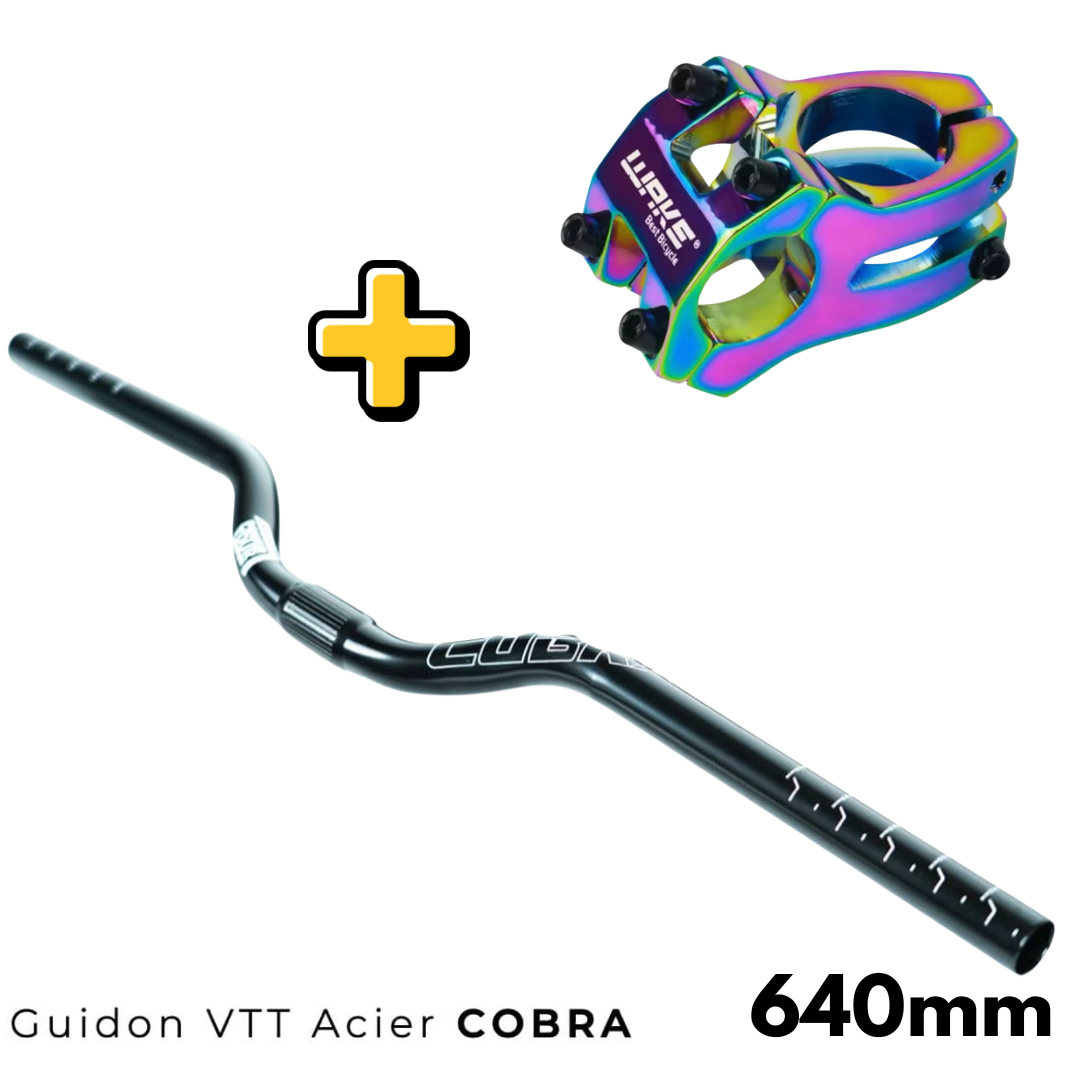 2.0-m-1.png Guidon 640mm + potence WAKE (Rain-Bow) – Image 1