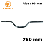 Guidon COBRA en aluminum 780mm/RISE:90mm (Noir-Blanc)