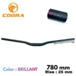 Guidon COBRA en aluminum 780mm/RISE:25mm (Splash-Brillant)