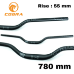 Guidon COBRA en aluminum 780mm/RISE:55mm (Noir-Gris)