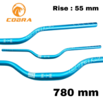 Guidon COBRA en aluminum 780mm/RISE:55mm (Bleu)