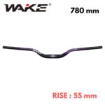 Guidon aluminum WAKE 780mm | rise:55mm (Noir-Violet) / TYPE 3