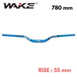 Guidon aluminum WAKE 780mm | rise:55mm (Bleu-Noir) / TYPE 3